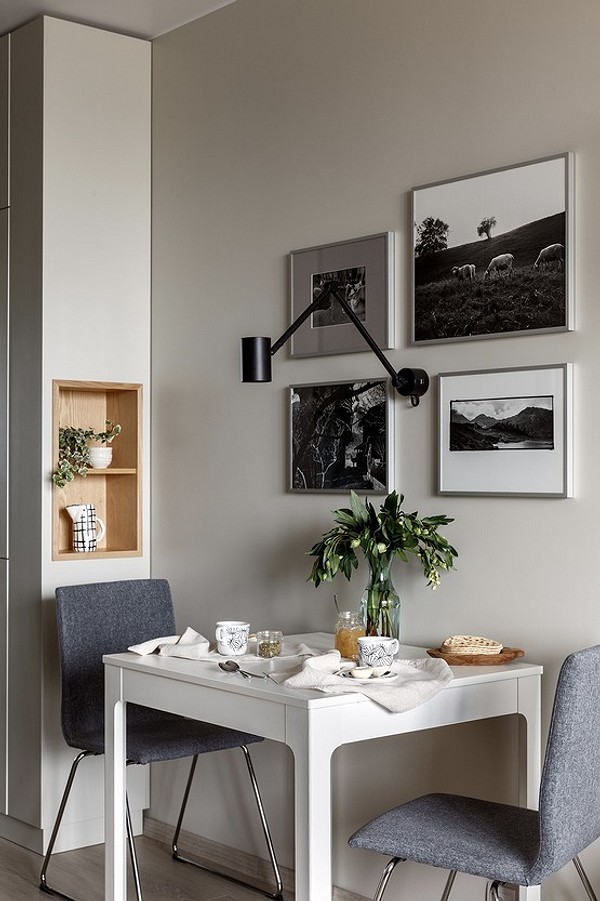 Ідея використання торцевої стінки шафи: дошка для записів і нагадувань.