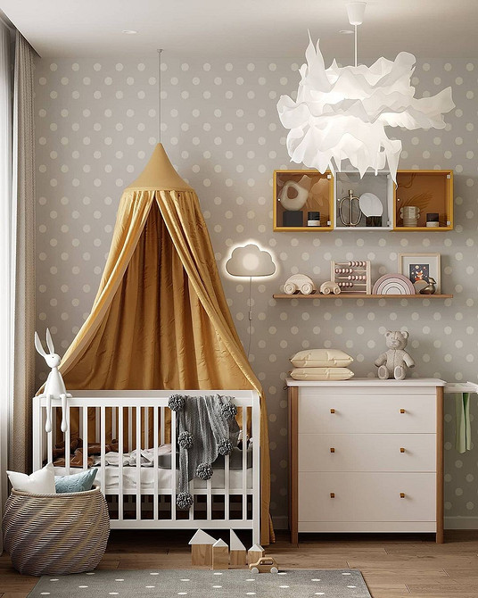 Ідеї для спальні: білі меблі та яскраві акценти в текстилі та декорі для настрою.