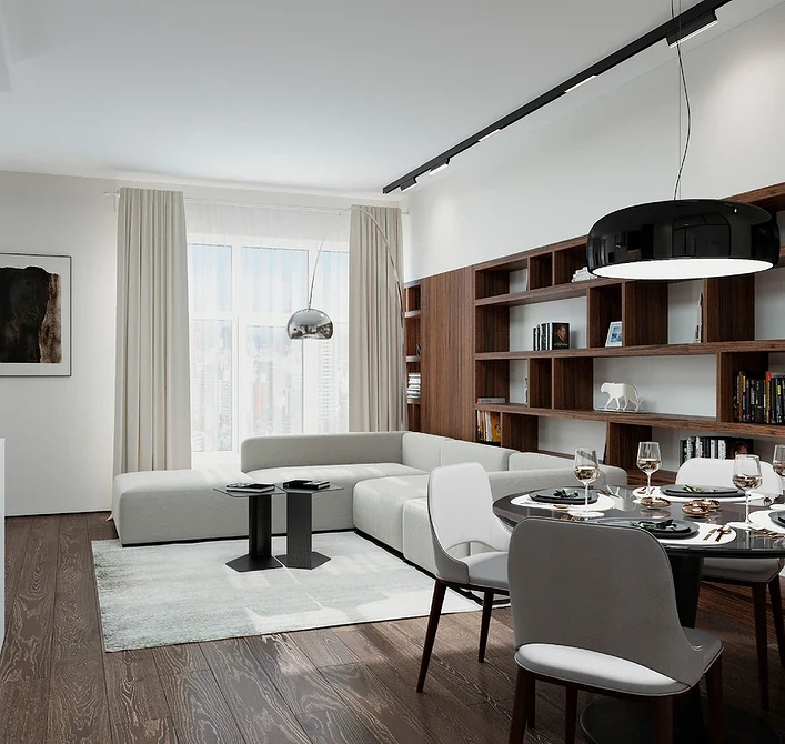 Білий диван на дерев'яній підлозі з килимом. Механізми розкладання диванів.