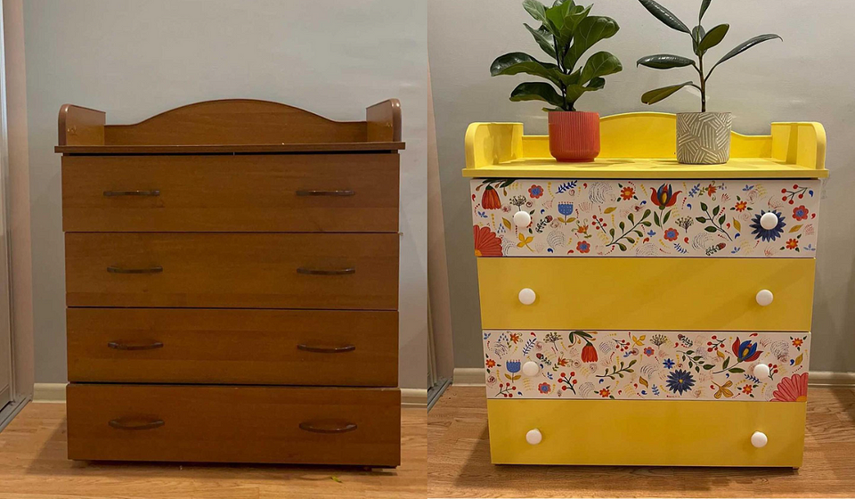 Варіанти фарбування комода: від яскравих кольорів до пастельних відтінків своїми руками.