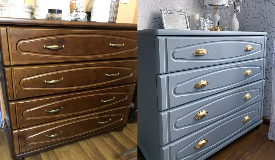 Оновлений комод: ідея переробки старих меблів своїми руками з мінімальними витратами.