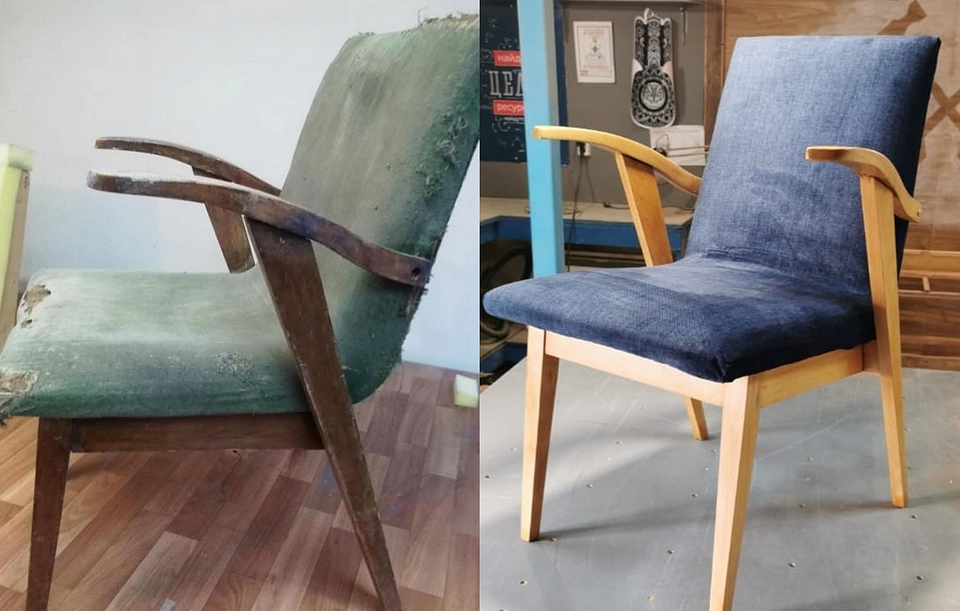 Креативні ідеї реставрації крісел: фото до і після перетворення.