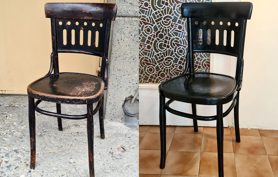 Оновлений старий стілець в сучасному стилі своїми руками, реставрація 2026