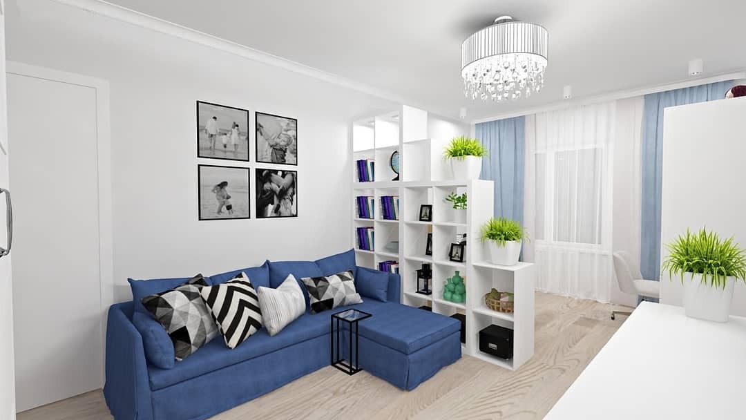 Ідеї переробки стелажа Каллакс: створення роздільника кімнати з додатковими полицями та декором.