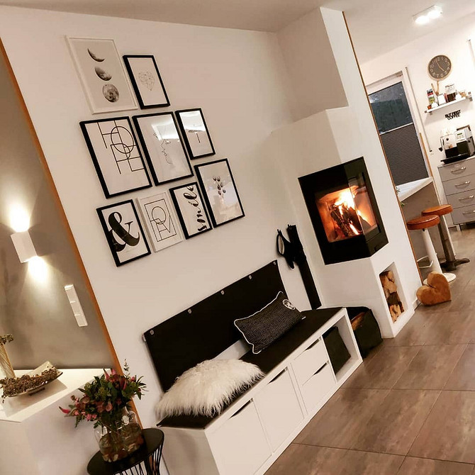 Ідеї переробки стелажа Каллакс ІКЕА: креативне використання в інтер'єрі вітальні.