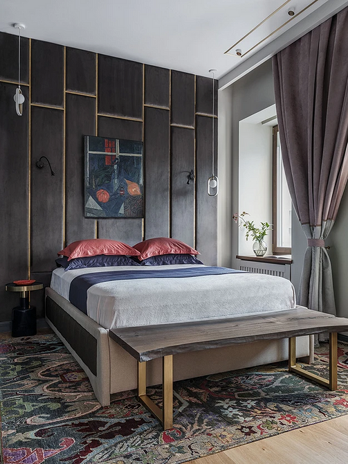 Приклад вдалого поєднання різних стилів меблів у дизайні інтер'єру квартири, колір в дизайні.