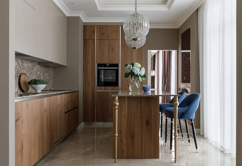 Елегантне поєднання меблів різних стилів в інтер'єрі вітальні, дизайн інтер'єру.