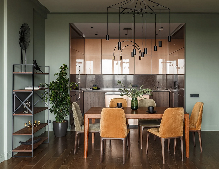 Гармонійне поєднання кольорів меблів в дизайні інтер'єру для позитивного емоційного впливу.