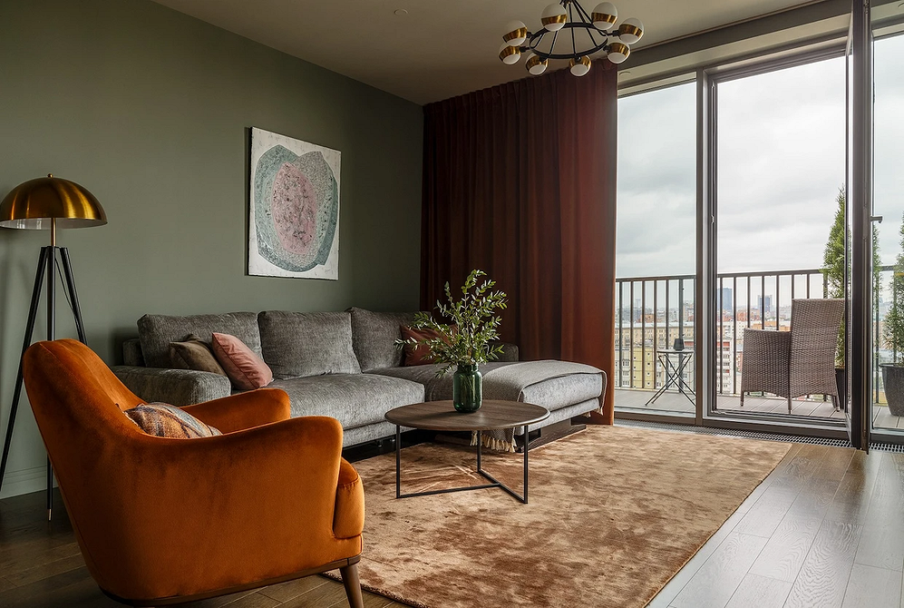 Поєднання кольорів меблів в інтер'єрі, що впливає на настрій та стиль кімнати.