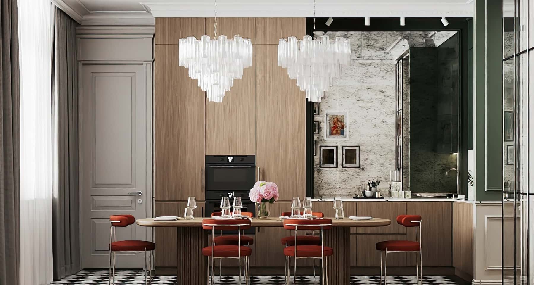 Сучасний інтер'єр 2025: поєднання дерева та металу в дизайні робочого кабінету.