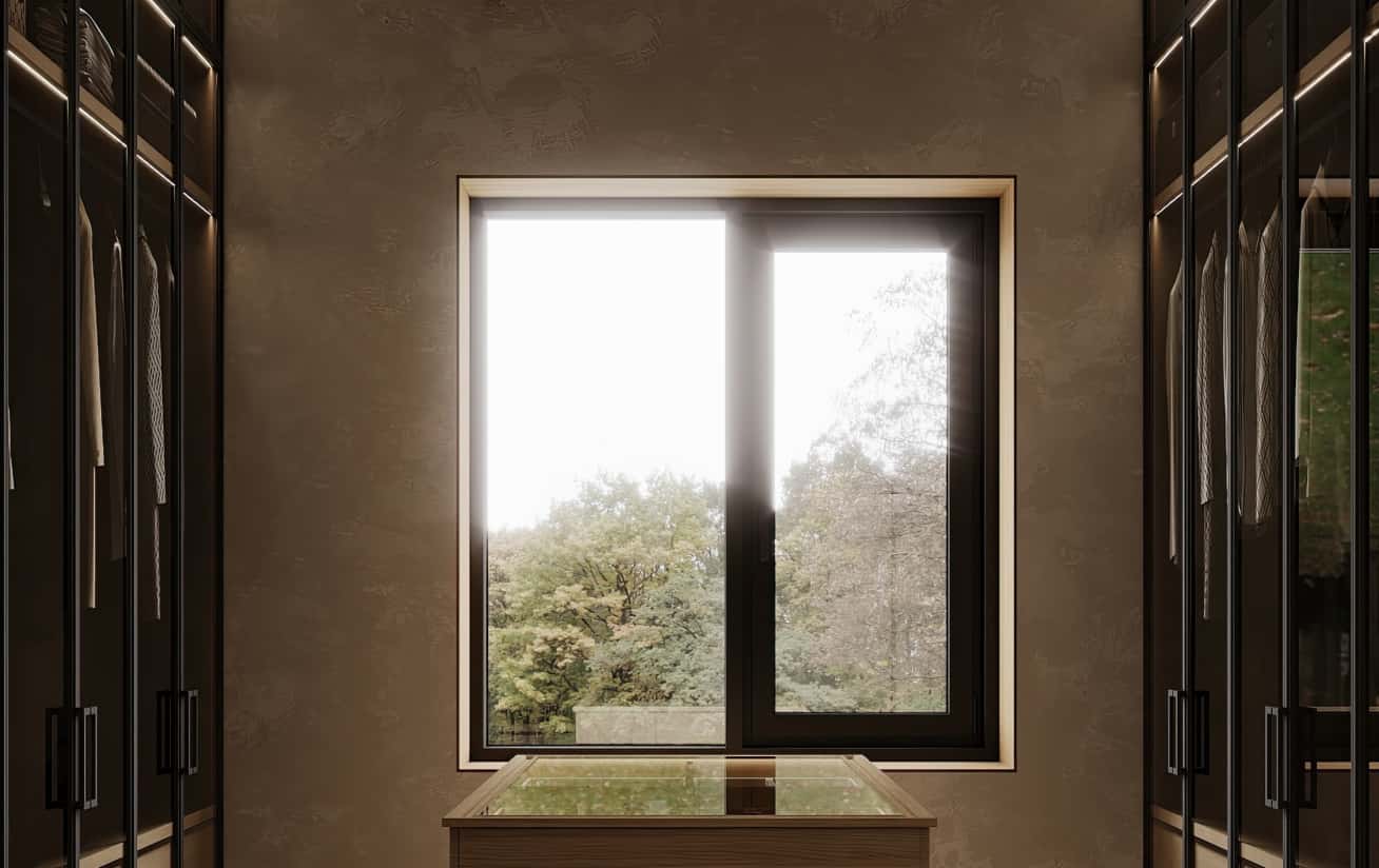 Дизайн-проект будинку з великими вікнами та природним освітленням