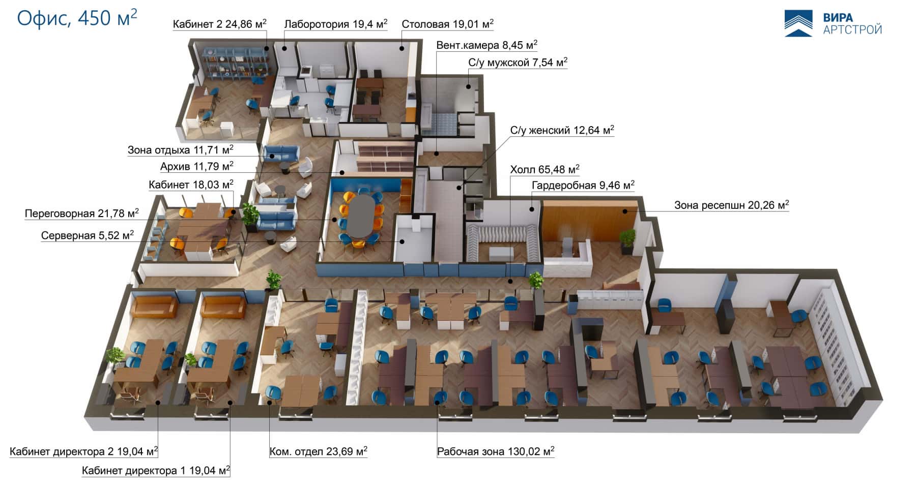 Сучасний дизайн офісу з великими вікнами для природного освітлення та краєвидів