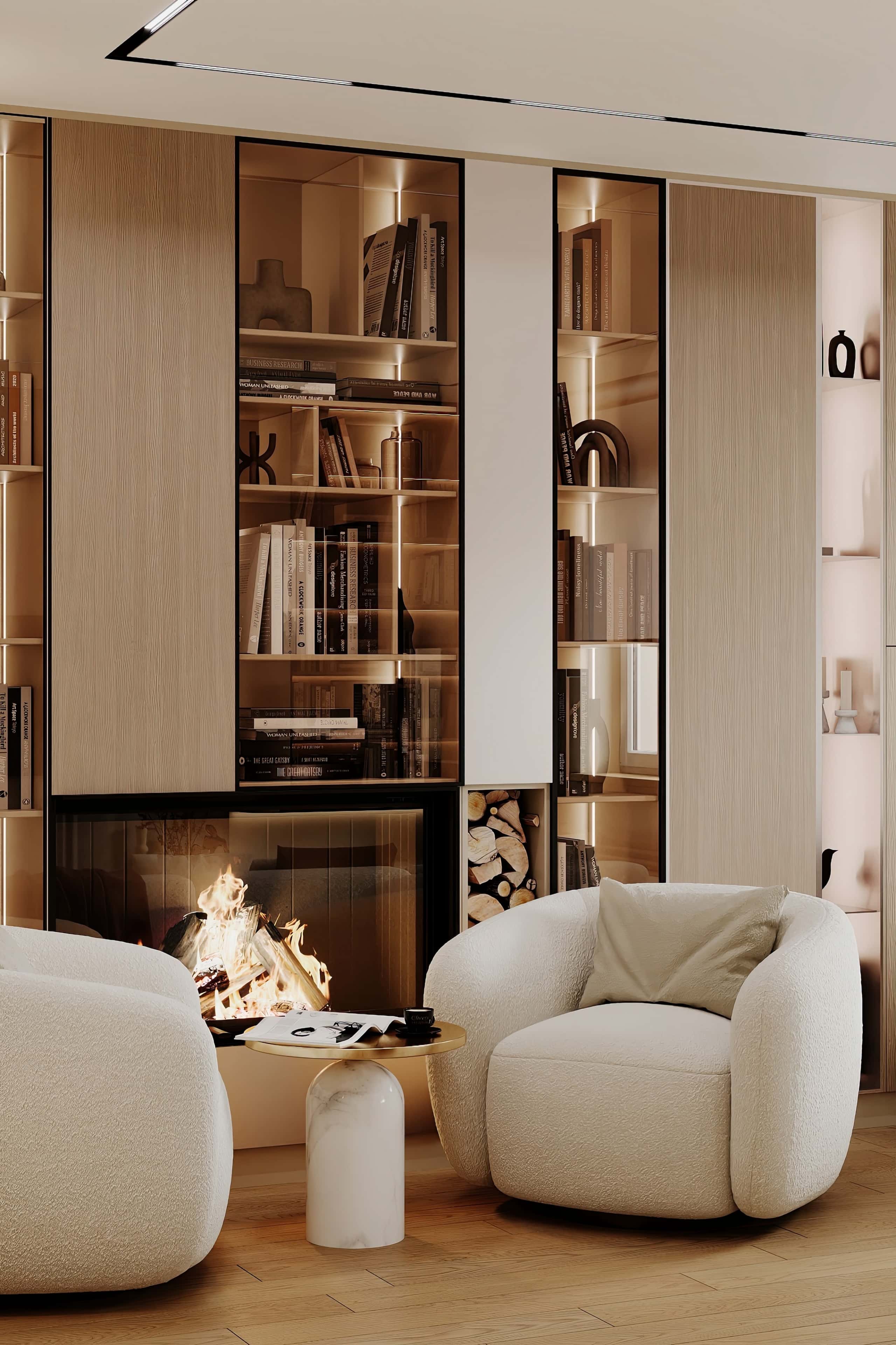 Сучасний дизайн інтер'єру трикімнатної квартири з використанням мінімалістичних меблів та декору