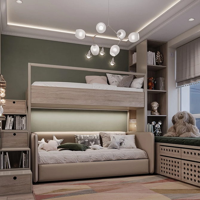 Дизайн інтер'єру зі світлими меблями: бук, ясень шимо та береза.