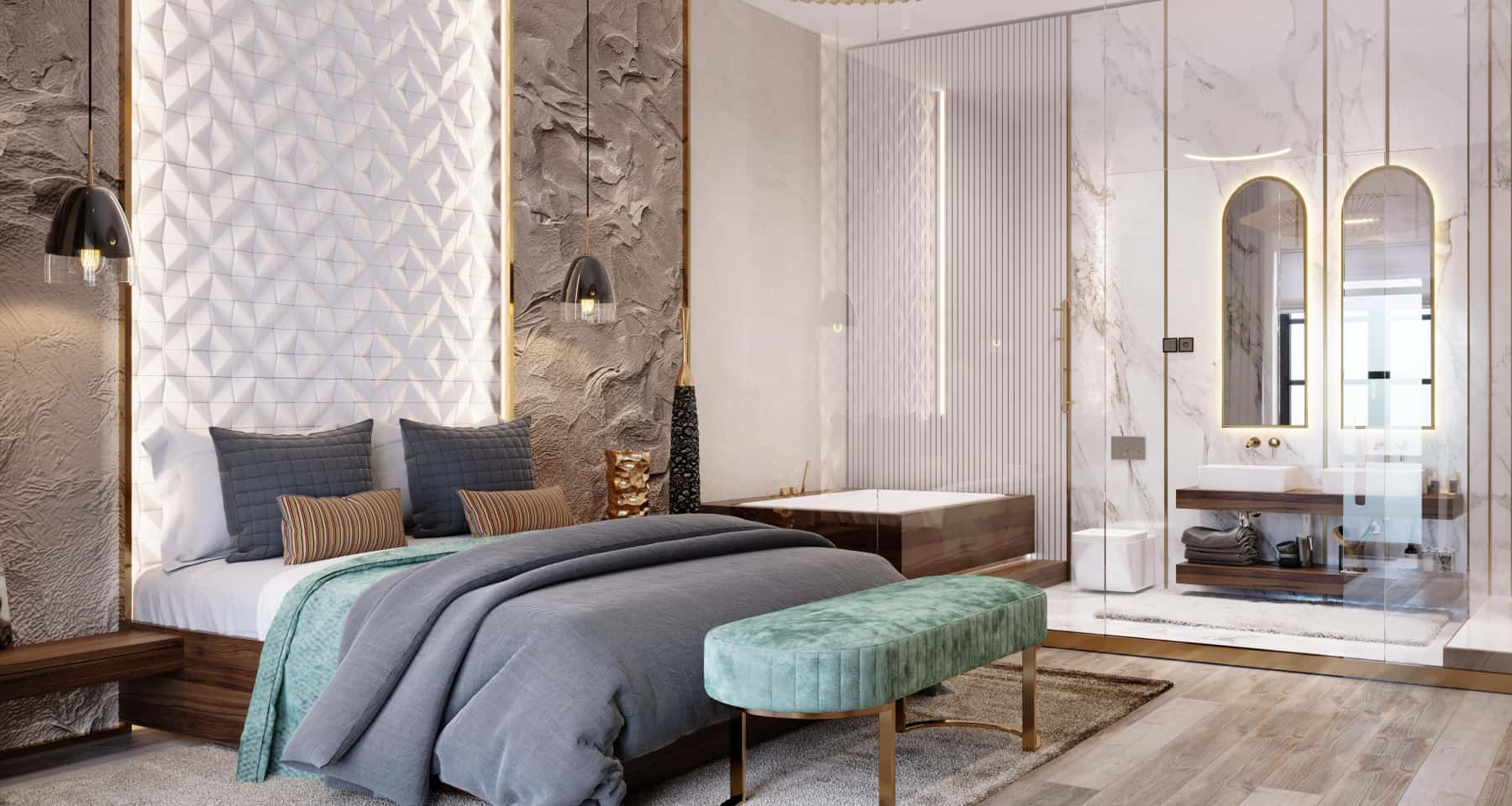 Розкішний інтер'єр квартири: поєднання арт-деко, неокласики та сучасних рішень