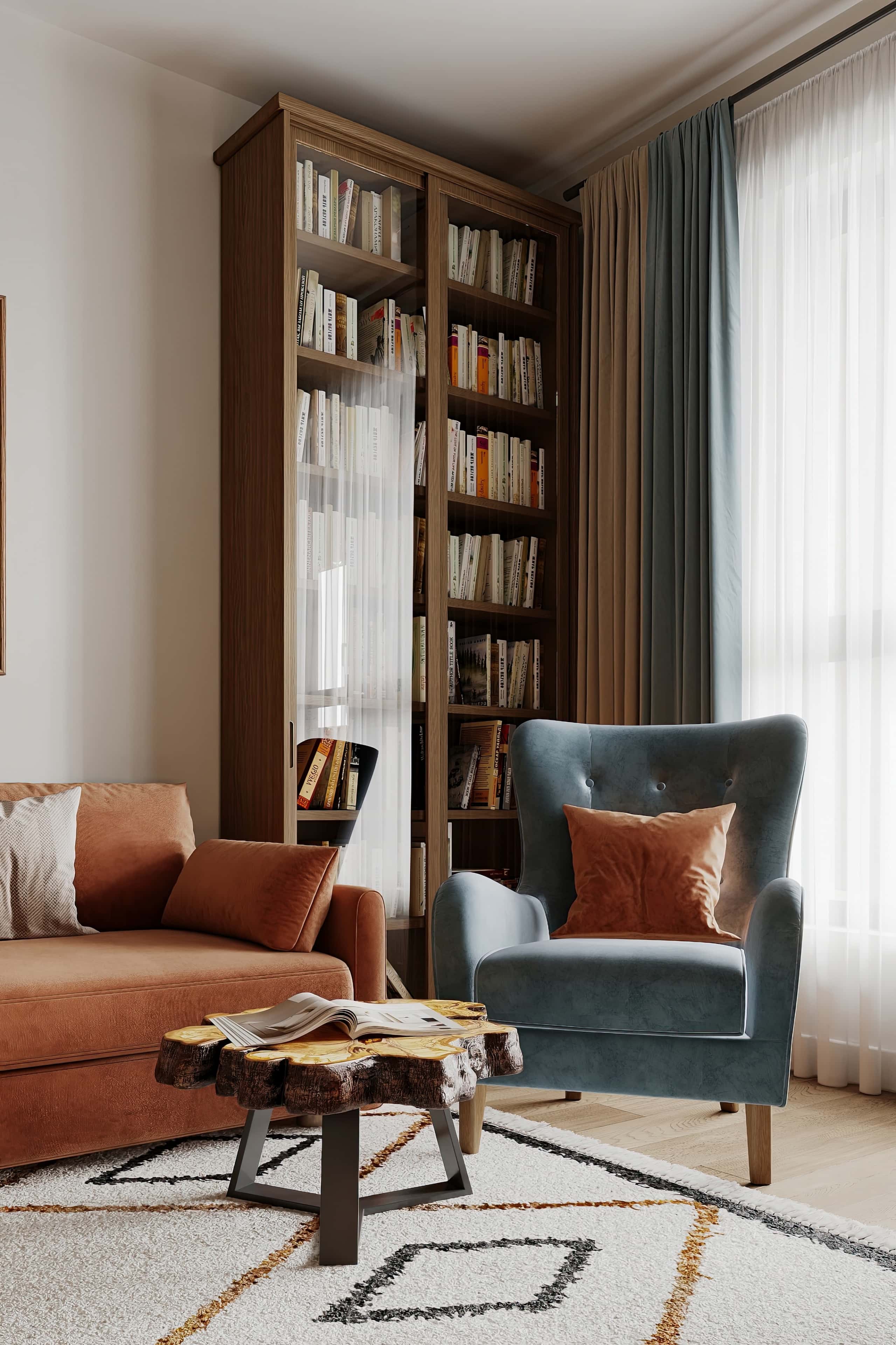 Інтер'єр сучасної квартири 32 м²: зручне планування та мінімалістичний декор.