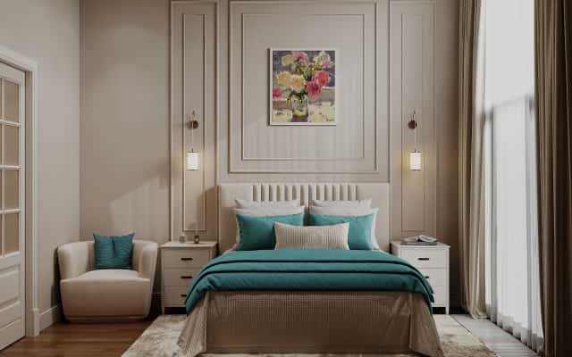 Інтер'єр квартири: використання світла та кольору для створення гармонійного простору 32 м².