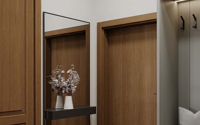 Сучасний дизайн інтер'єру квартири 32 м² з акцентом на деталях.