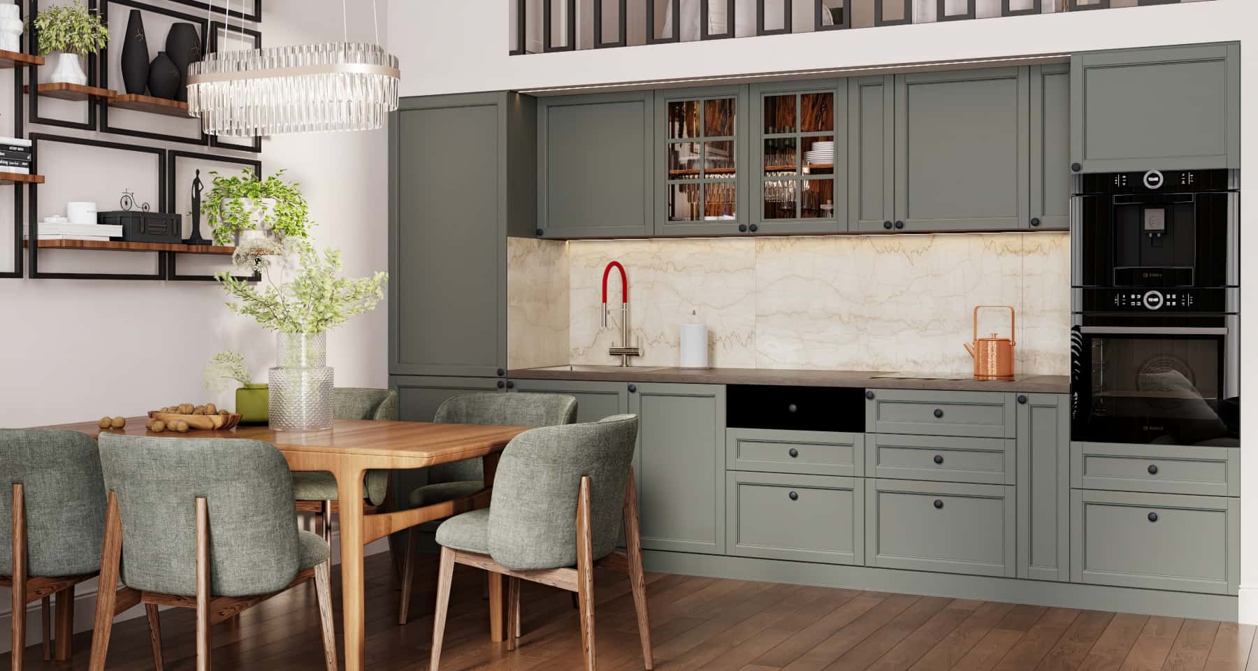 Дизайн інтер'єру квартири 32 м² з використанням сучасних матеріалів та текстур.