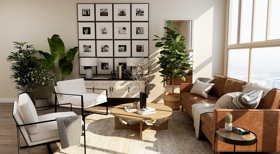 Інтер'єр вітальні з якісними меблями в класичному стилі на довгі роки