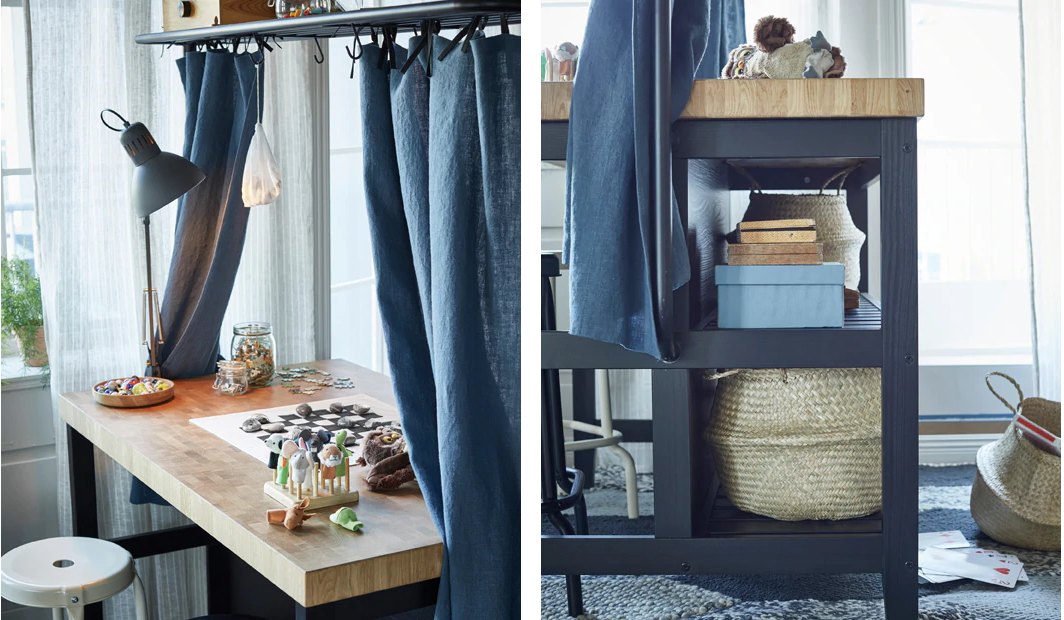 Варіанти використання мобільного кухонного острівка IKEA для малогабаритних кухонь, організація зберігання.