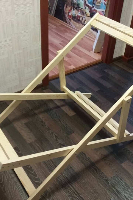 Креслення саморобного шезлонга з розмірами, інструкція для виготовлення своїми руками.