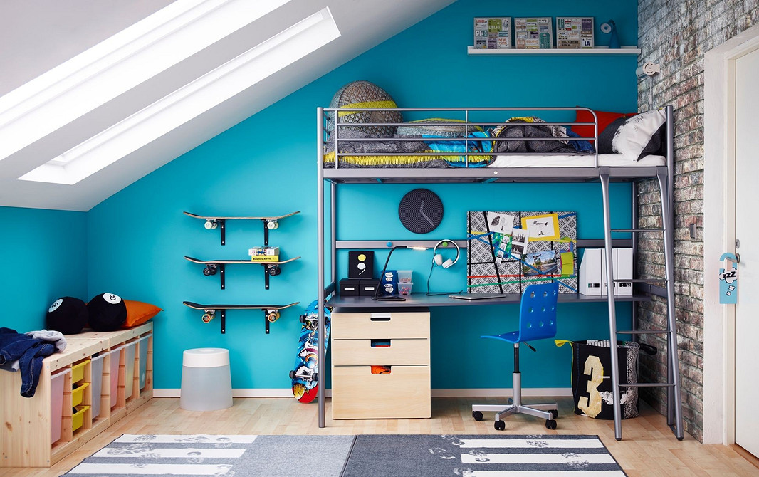 Креслення ліжка-горища своїми руками з розмірами та поетапним планом з інструкції.