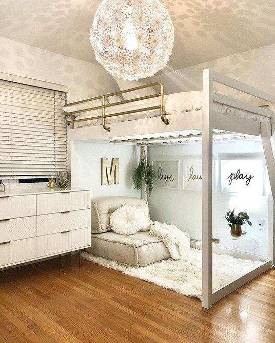 Простий дизайн ліжка-горища для дитини своїми руками з дерева