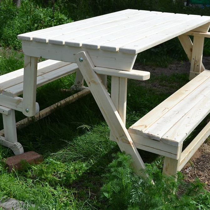 Креслення лавки трансформера для самостійного виготовлення: детальний план конструкції садових меблів