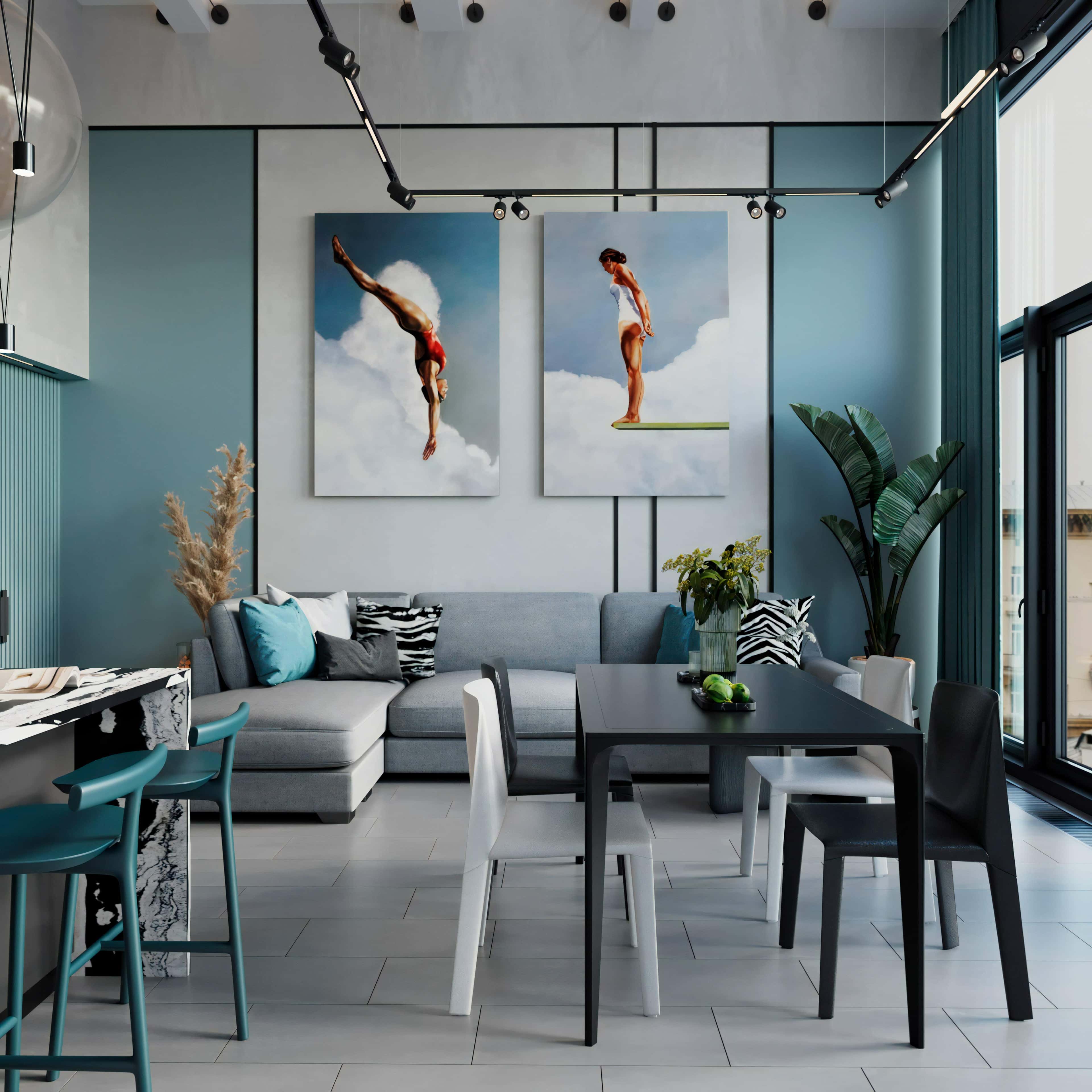 Кольорові рішення для кухні: сучасний дизайн та практичність в одному.