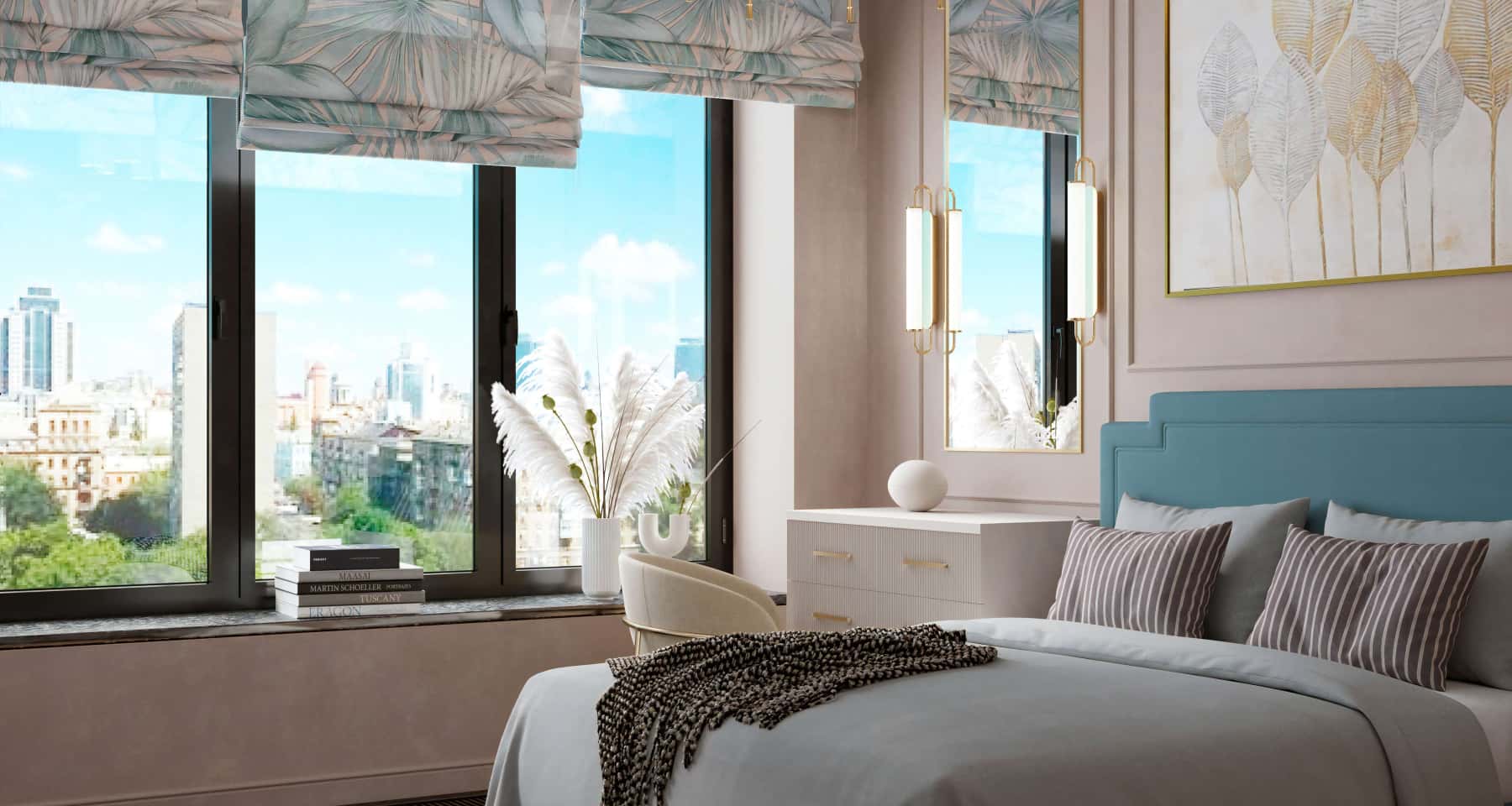 Інтер'єрні рішення: використання пастельних кольорів для затишної спальні.