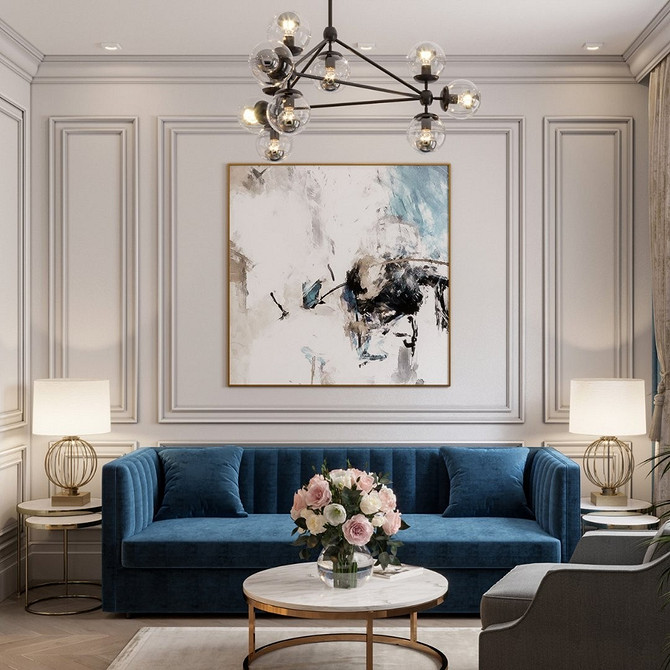 Стильний кутовий диван у вітальню для комфортного відпочинку всієї родини