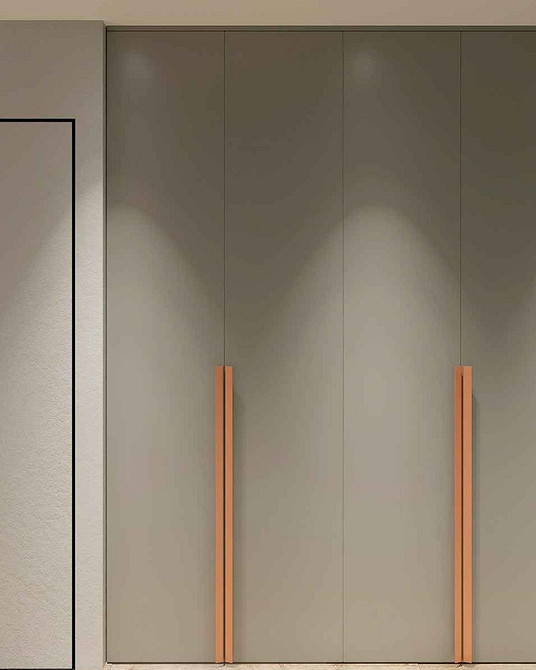 Сучасна шафа в передпокій з дзеркалом: візуально розширює простір кімнати.