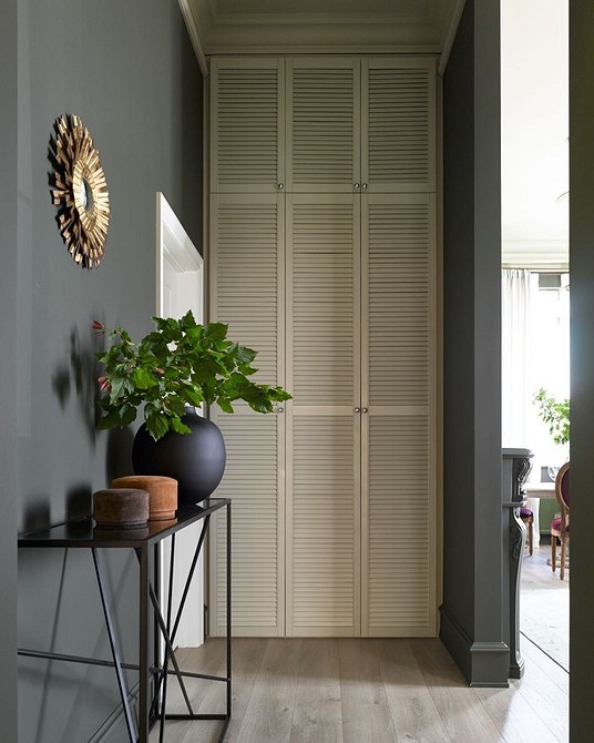 Темна шафа в передпокій: елегантний акцент в інтер'єрі вашого будинку.