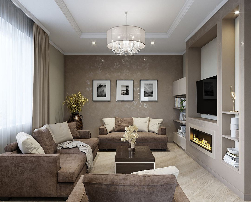 Інтер'єр з коричневим диваном: вибір відтінків та матеріалів для створення затишку