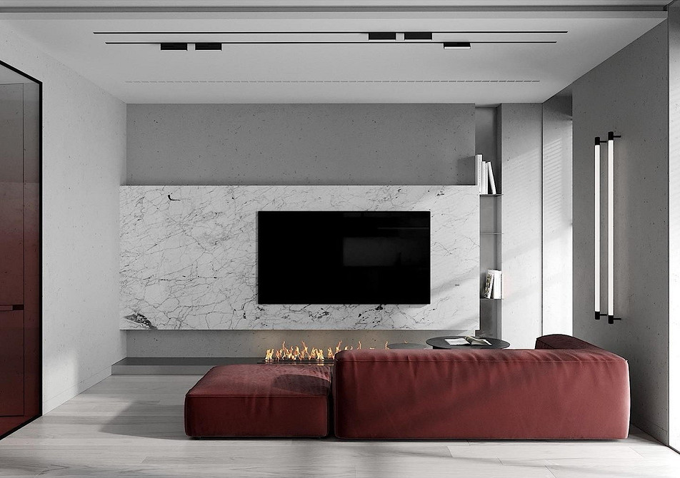 Червоний диван в інтер'єрі вітальні: стильний дизайн з яскравими акцентами