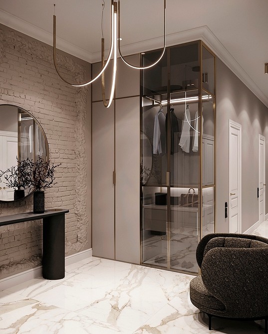 Елегантне шкіряне крісло в кабінеті, робоче місце для продуктивної роботи.