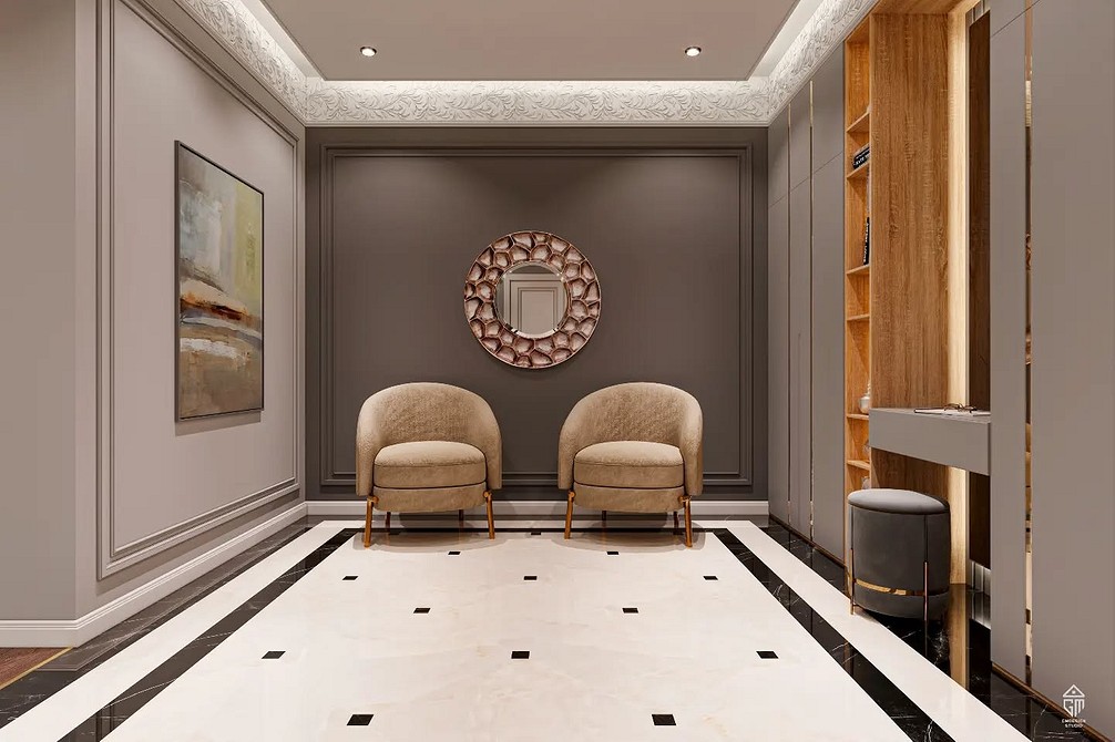 Крісло-мішок в сучасній вітальні, зручне та неформальне місце для відпочинку.