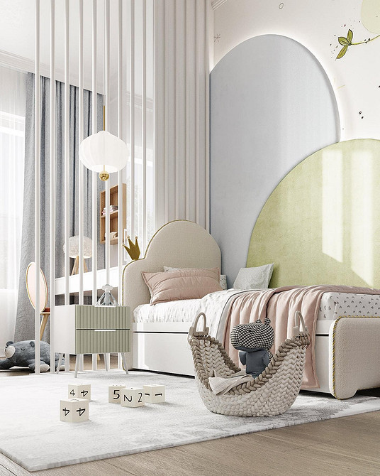 Сучасне м'яке ліжко в гостьовій кімнаті: меблі для затишку та комфорту