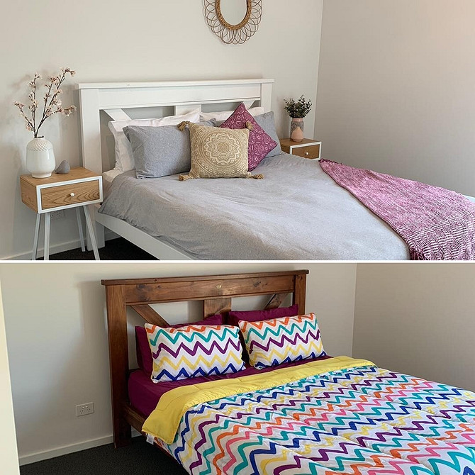 DIY реставрація меблів: ліжко, стіл, кухонний фартух, перетворені своїми руками.