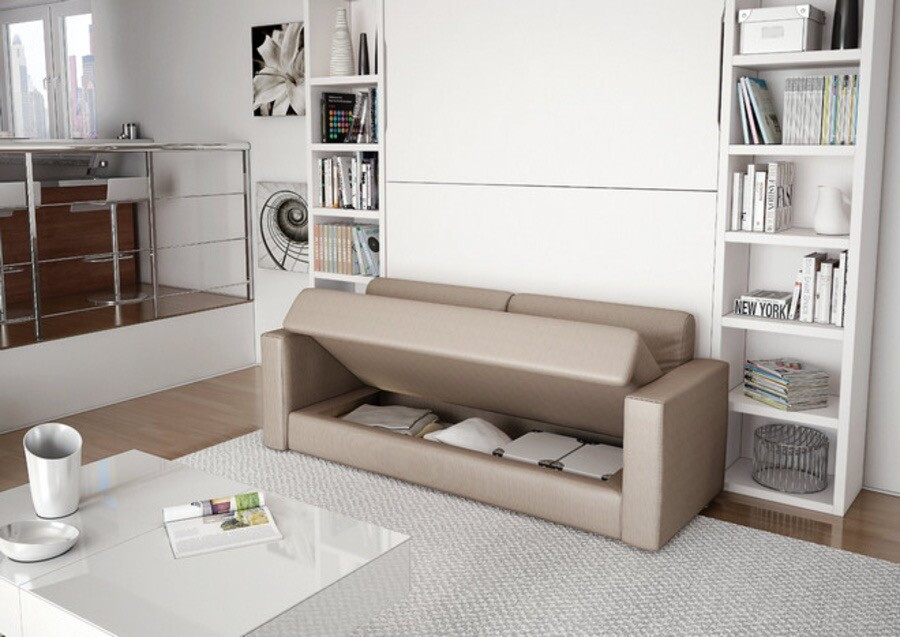 Ліжко-трансформер в шафі – практичний вибір для малогабаритної квартири, оптимізація простору.