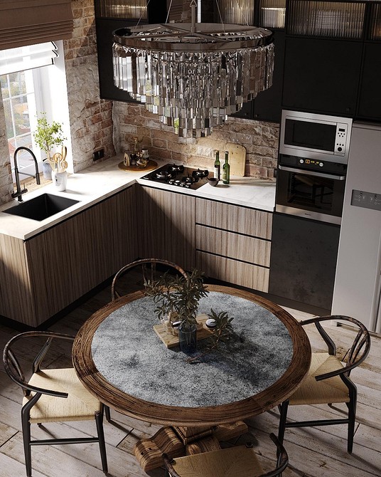 Круглий обідній стіл в інтер'єрі: поради по вибору та стильні ідеї оформлення