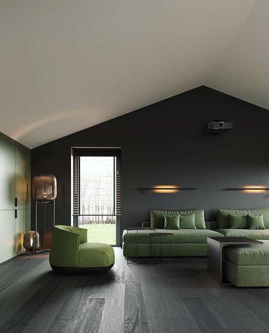 Яскравий модульний диван: акцентний елемент дизайну інтер'єру вашої вітальні.