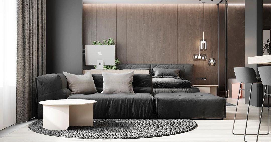 Модульний диван з кутовим розташуванням: економія простору та стильний вигляд