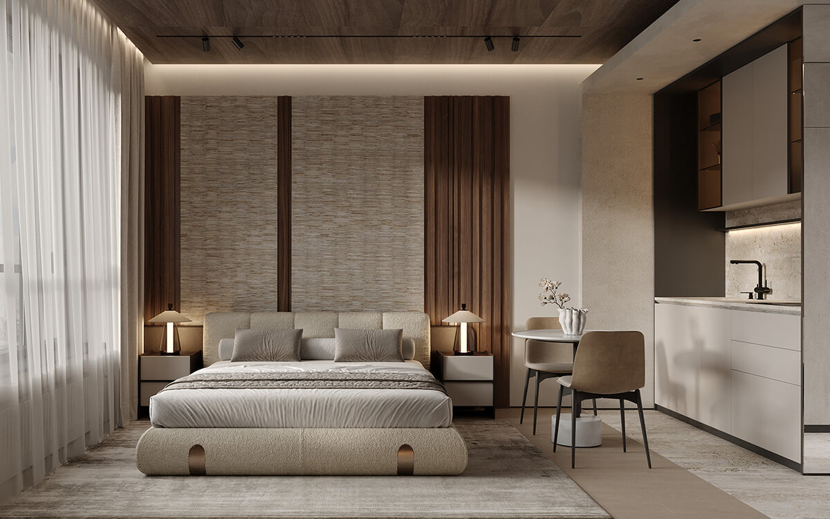 Дизайн інтер'єру квартири в Дубаї: акцент на деталях та якісних матеріалах обробки.