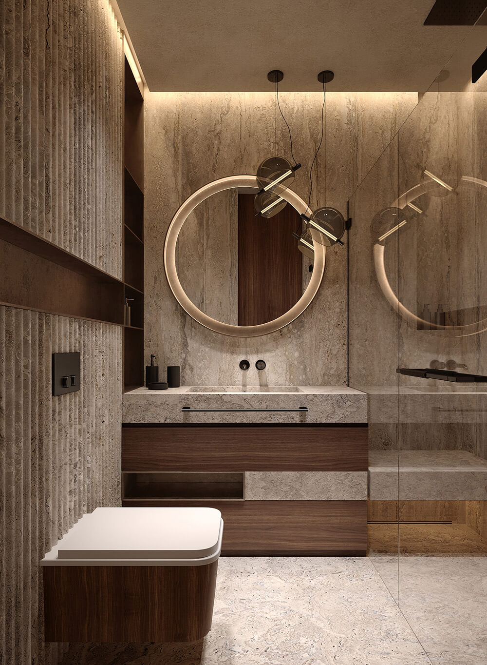 Сучасне планування квартири в Дубаї: відкритий простір та зонування приміщень.