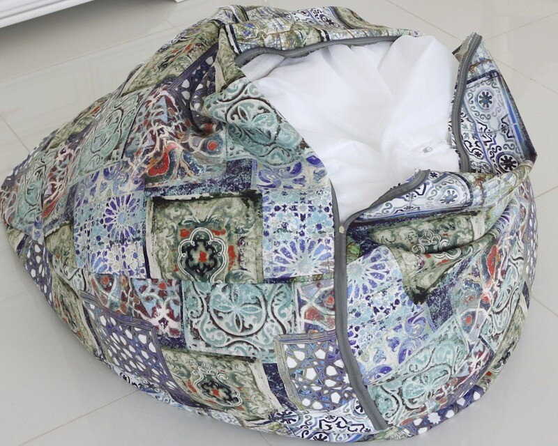 Крісло-мішок з принтом своїми руками: як створити унікальний дизайн з малюнком.