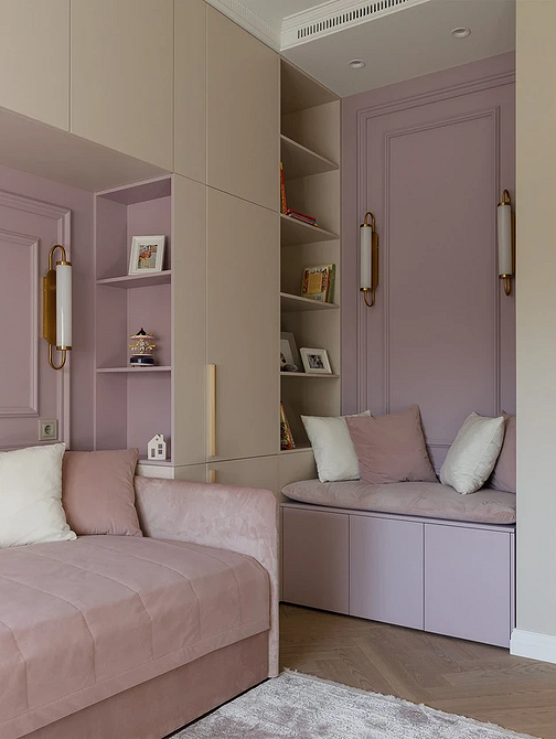 Нестандартні полиці в інтер'єрі, оригінальний дизайн для творчого простору