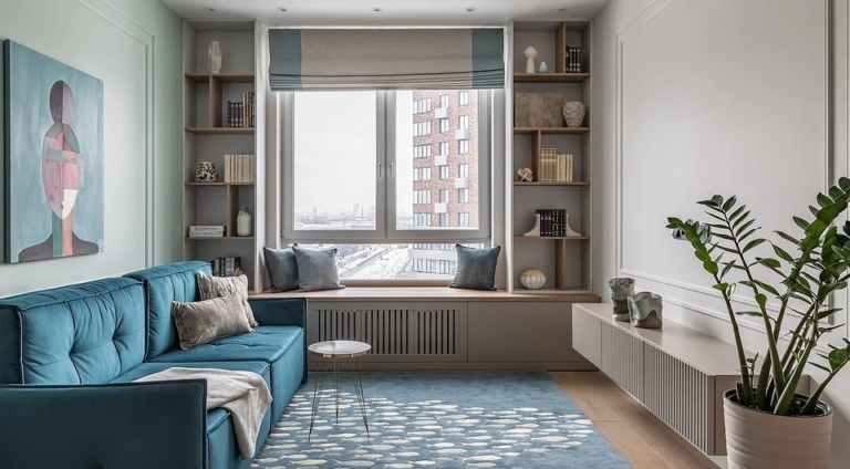 Полиці в сучасному інтерєрі: вибір, розміщення, декор. — Полиці в інтерєрі