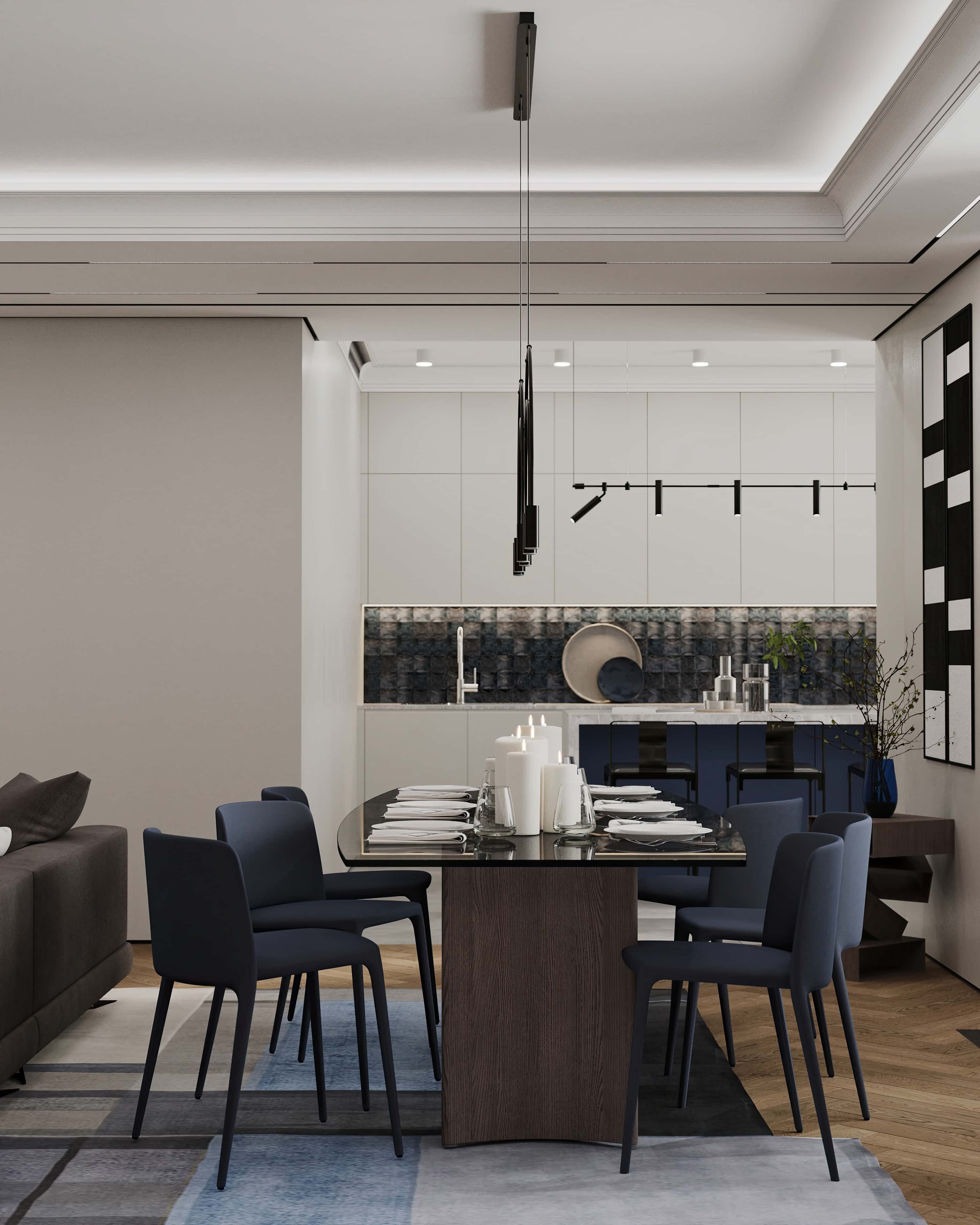 Ідеї для ремонту трикімнатної квартири: світла спальня з акцентною стіною за ліжком